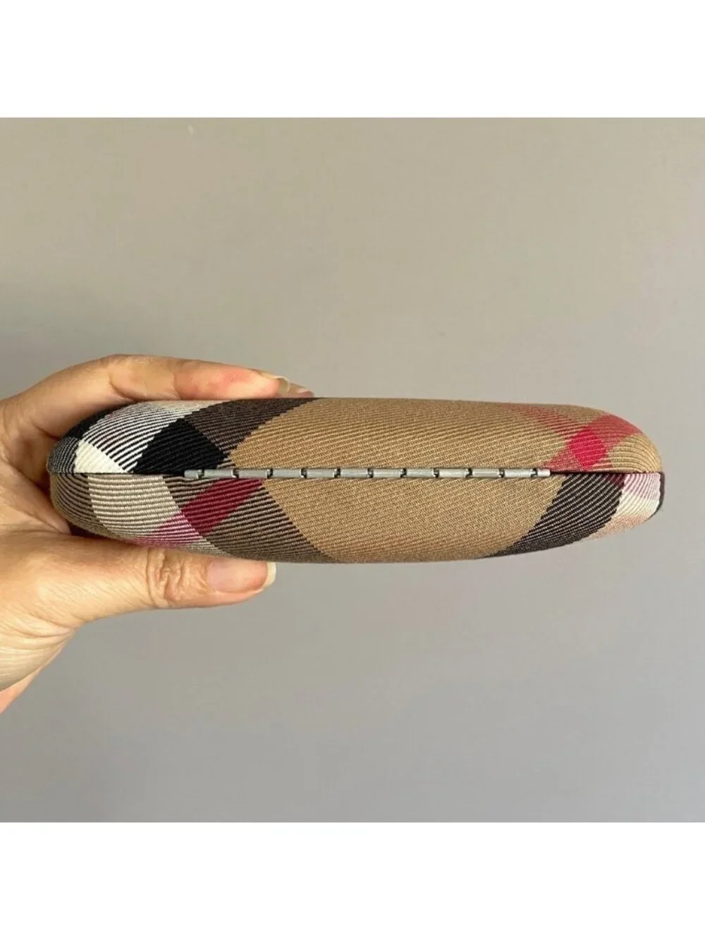 Burberry Nova Check Hard Eyeglasses Sunglasses Glasses Case 🇮🇹